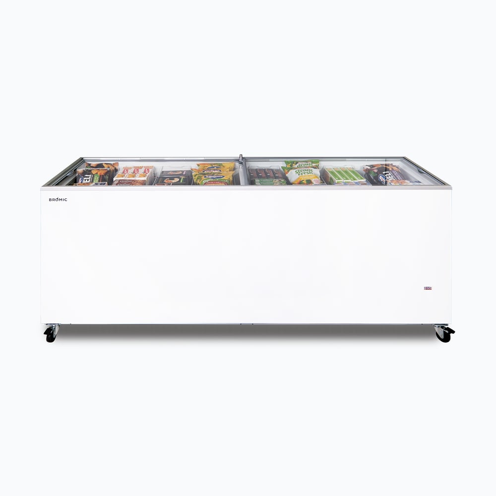 Bromic - Display Chest Freezer - 670L - Flat Glass Top