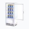 Bromic CT0080G4W-NR White Countertop Beverage Chiller Flat Glass 78L