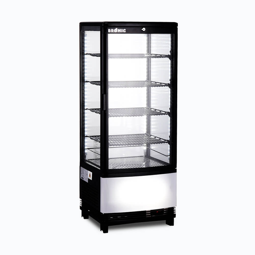 Bromic - Countertop Fridge - 98L - 1 Door - Curved Glass