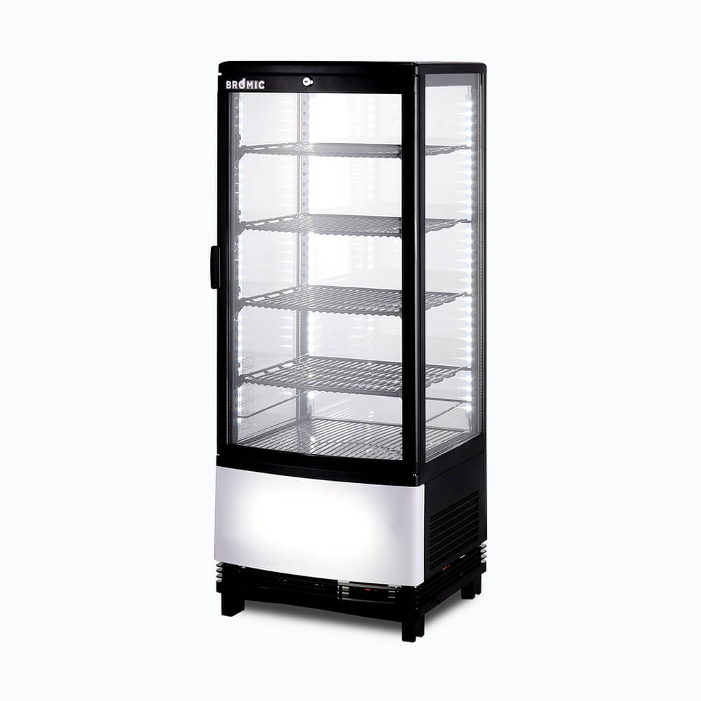 Bromic - Countertop Fridge - 98L - 1 Door - Curved Glass