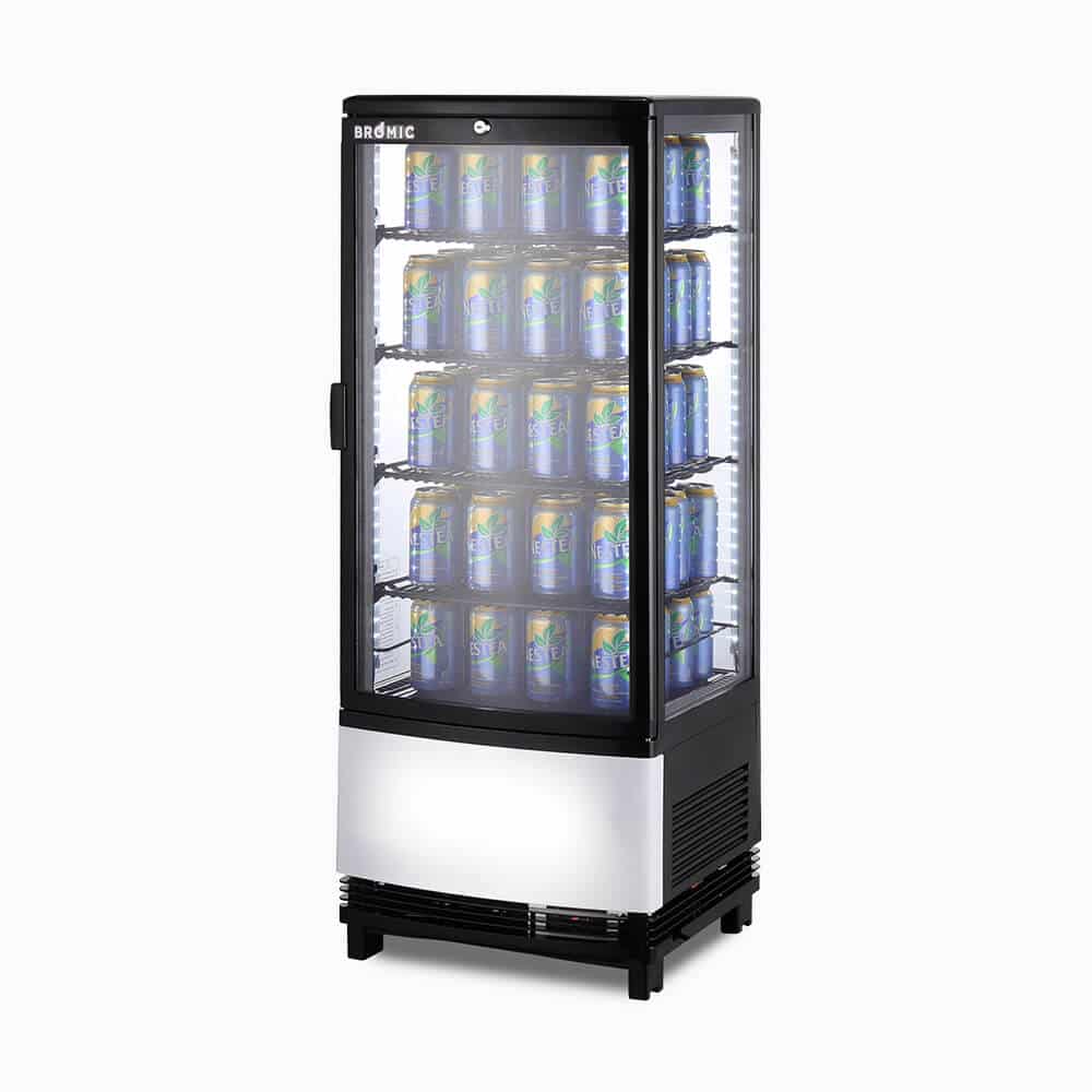 Bromic - Countertop Fridge - 98L - 1 Door - Curved Glass