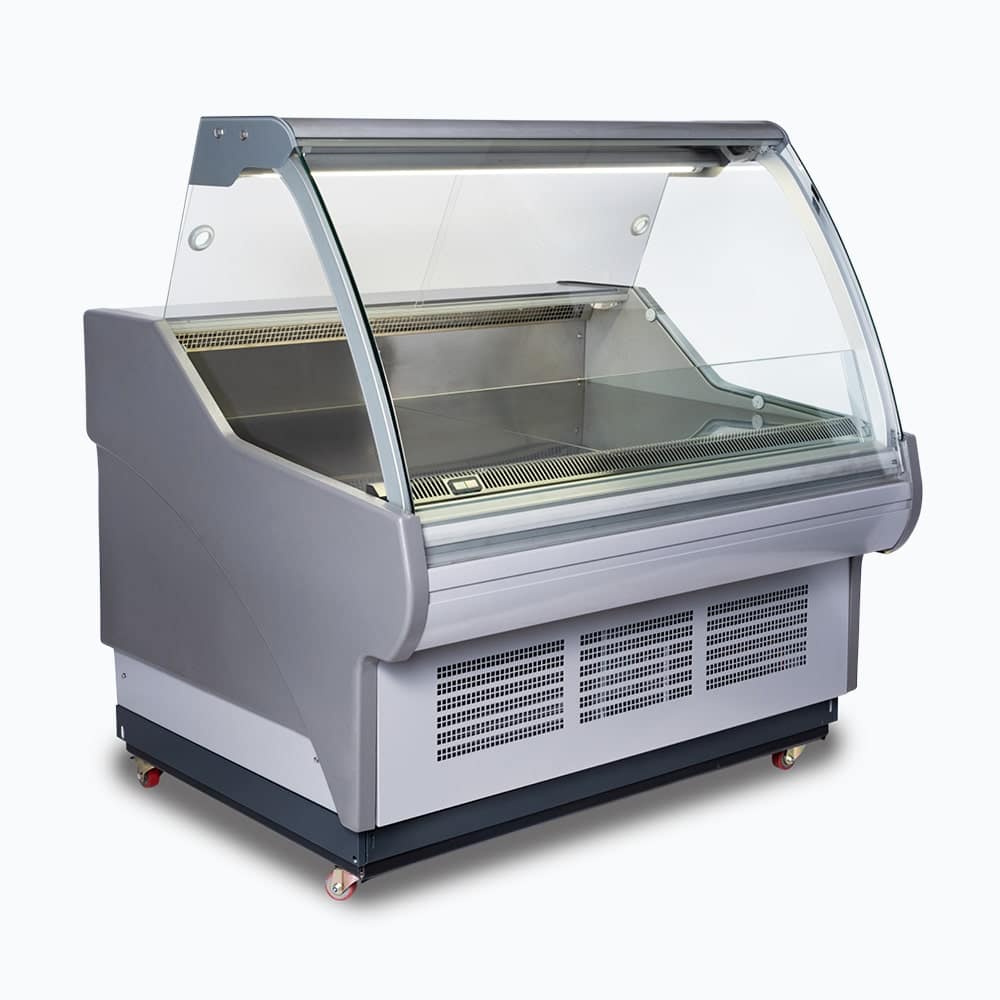 Bromic DD1250SG-NR - Square Glass Deli Display 1330mm