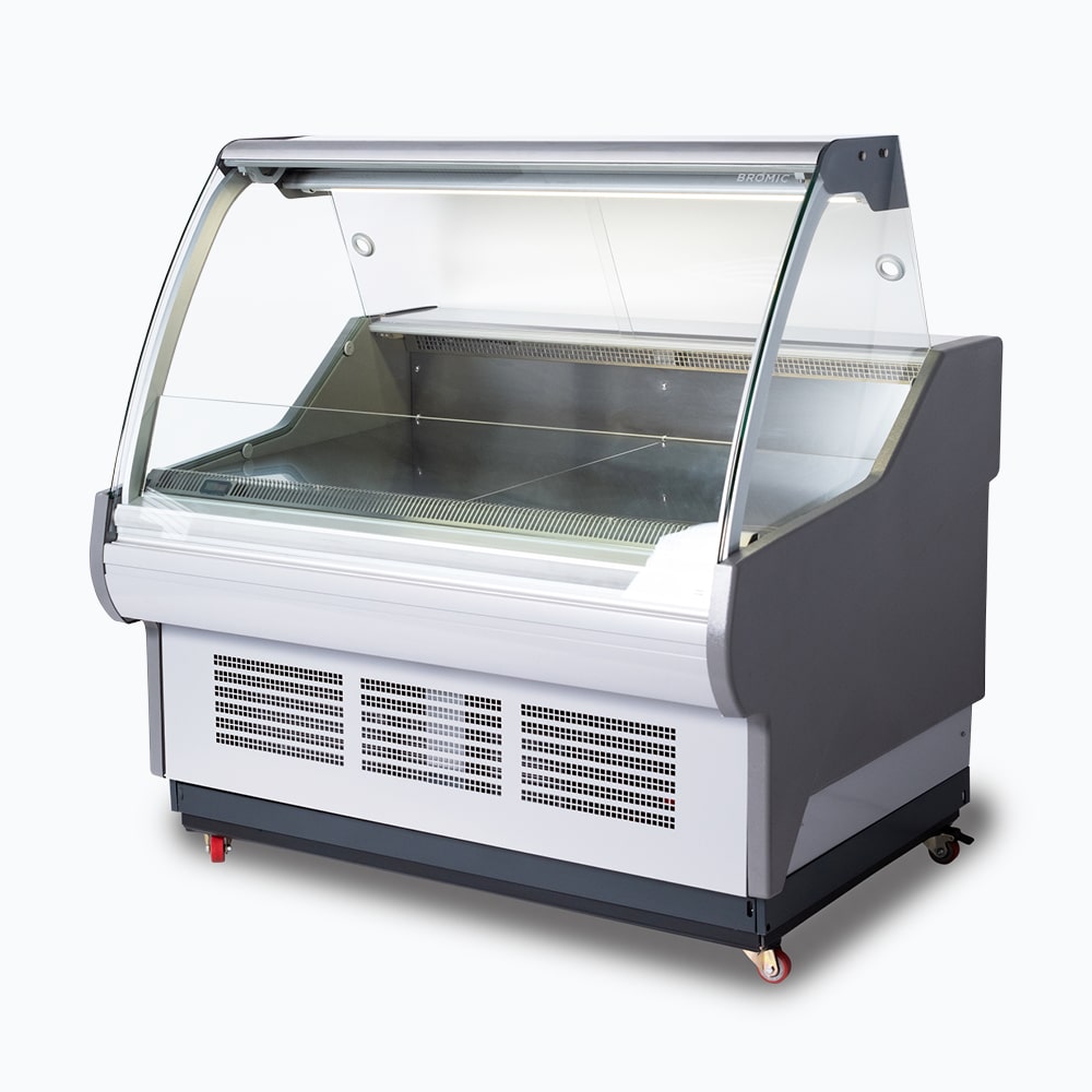 Bromic DD1250SG-NR - Square Glass Deli Display 1330mm