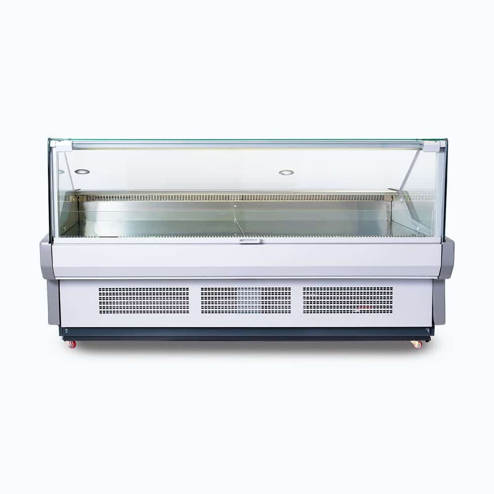 Bromic DD2500SG-NR - Square Glass Deli Display 2580mm