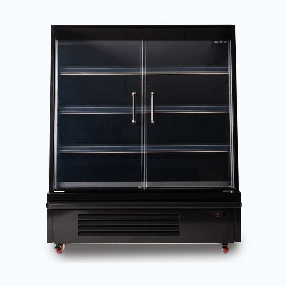 Bromic - Semi Vertical Display Fridge - 1250mm - 2 Doors - Hinged