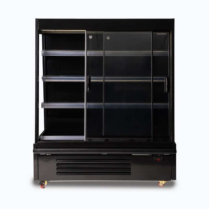 Bromic SVM1250SD-NR - Semi Vertical Display Fridge 1250mm - 2 Sliding Doors