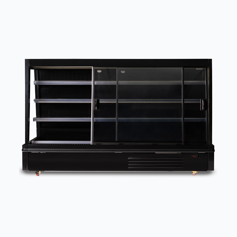 Bromic - Semi Vertical Display Fridge - 2500mm - 4 Doors - Sliding