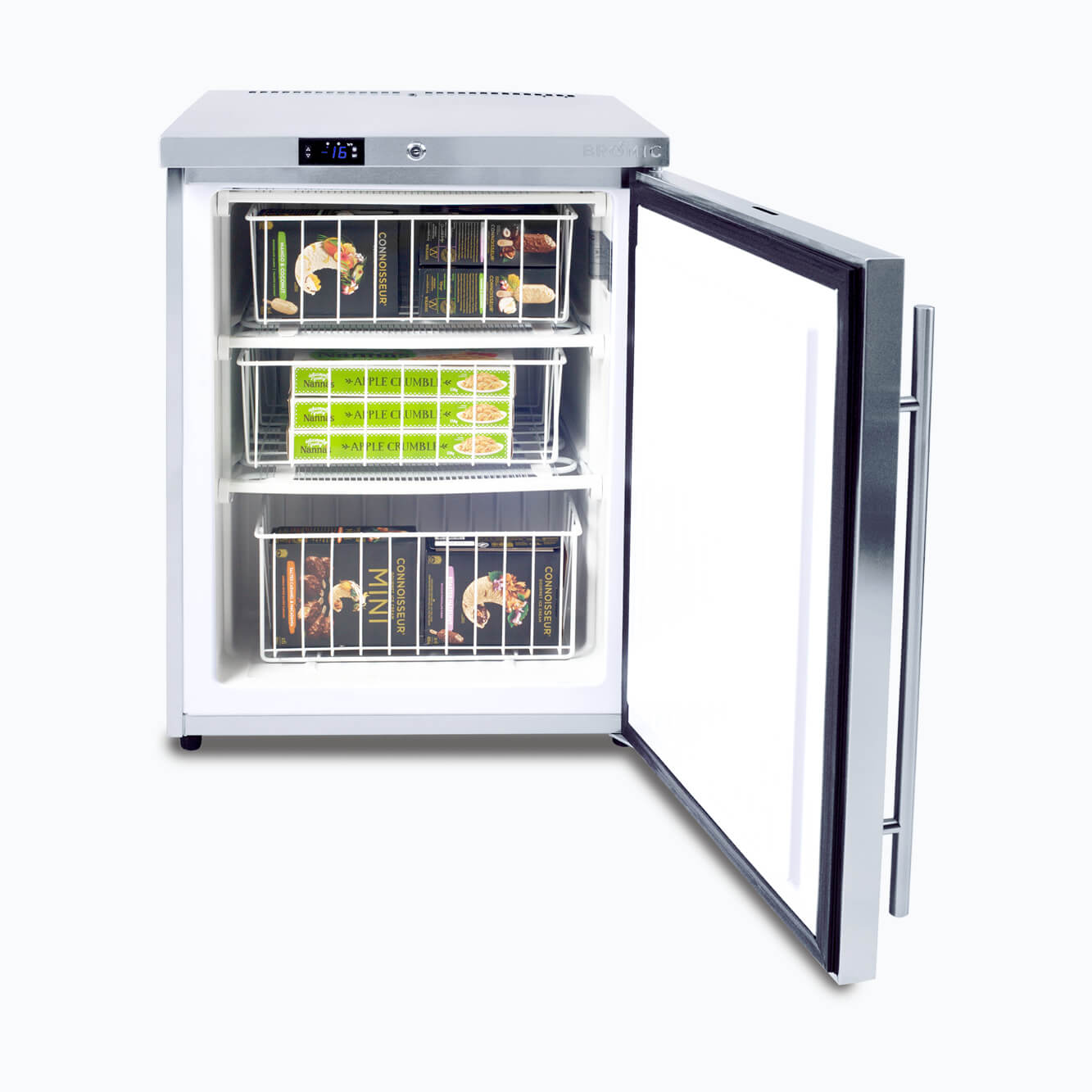 Bromic - Under Bench Freezer - 115L - 1 Door - Stainless Steel