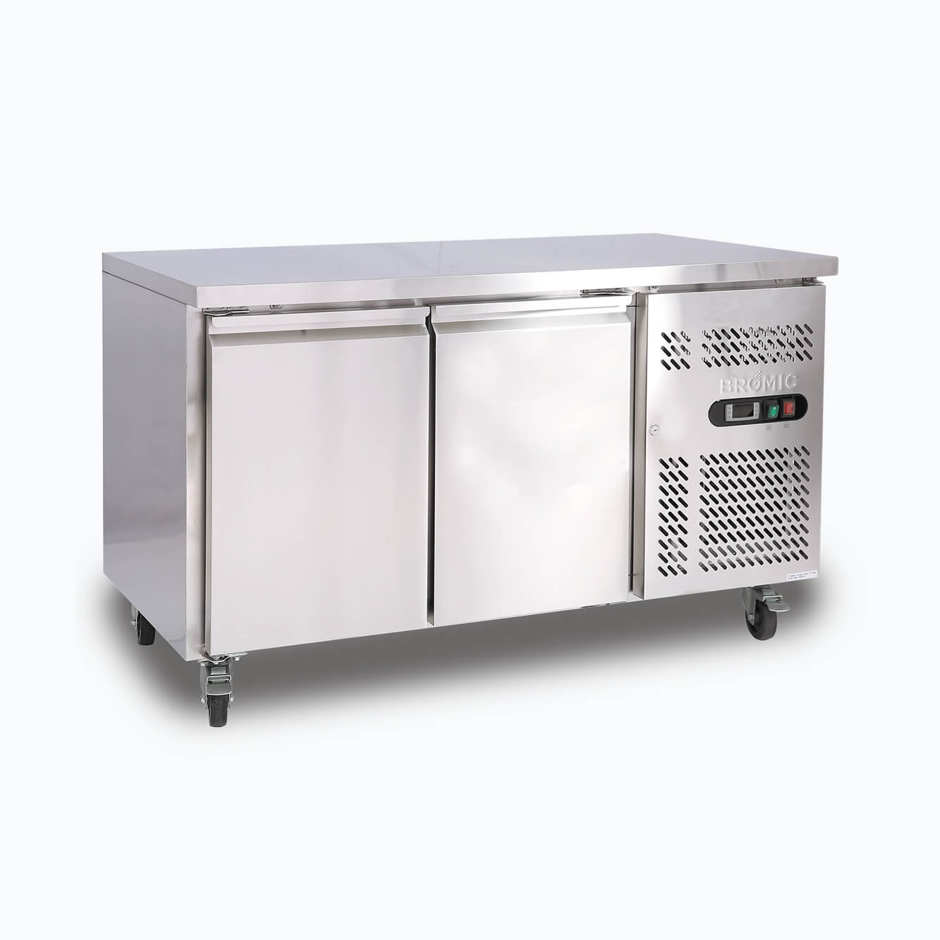 Bromic - Under Bench Freezer - 282L - 2 Doors - Stainless Steel