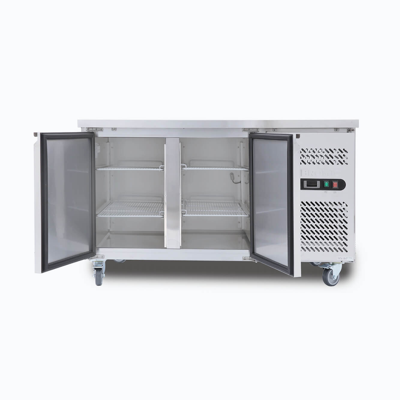 Bromic - Under Bench Freezer - 282L - 2 Doors - Stainless Steel