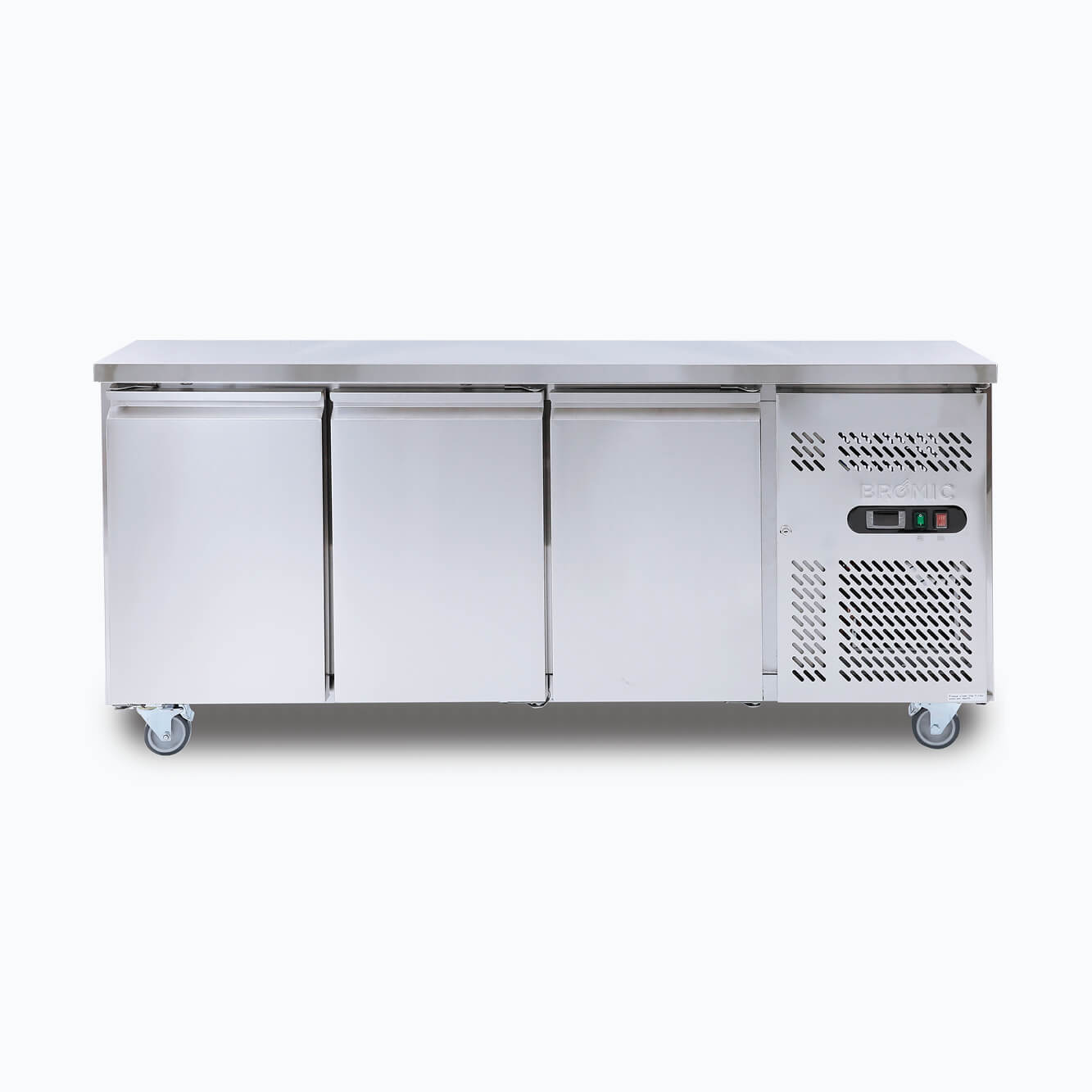 Bromic - Under Bench Freezer - 417L - 3 Doors - Stainless Steel