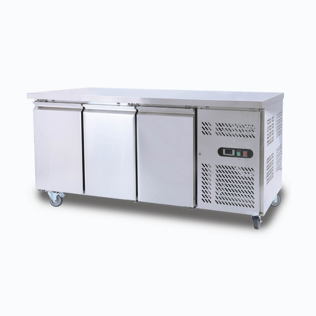 Bromic - Under Bench Freezer - 417L - 3 Doors - Stainless Steel