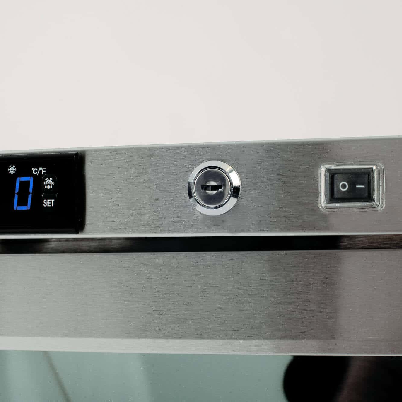 Bromic UBC0140GD-NR Glass Door Under Bench Fridge 138L