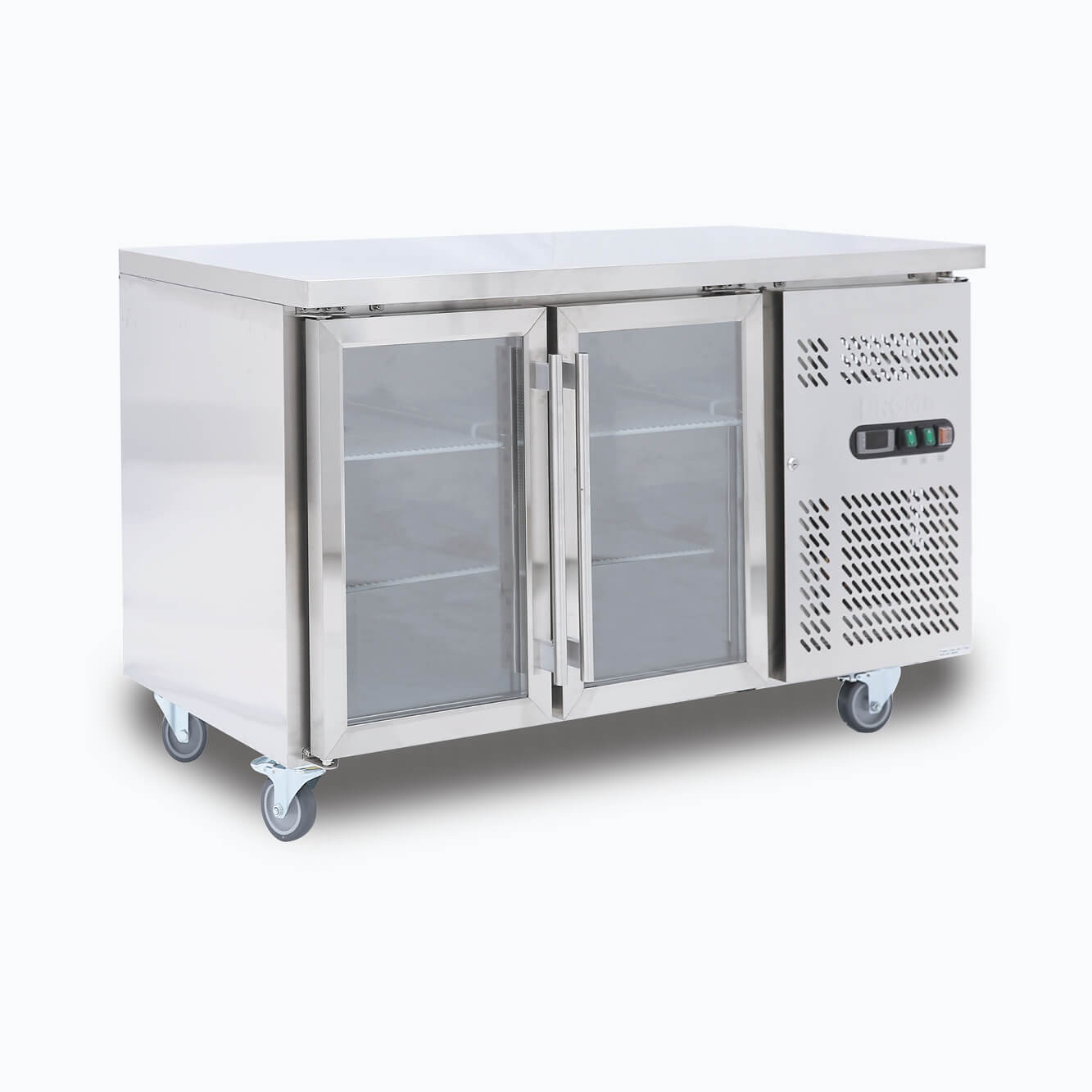 Bromic - Under Bench Display Fridge - 282L - 2 Doors - Glass