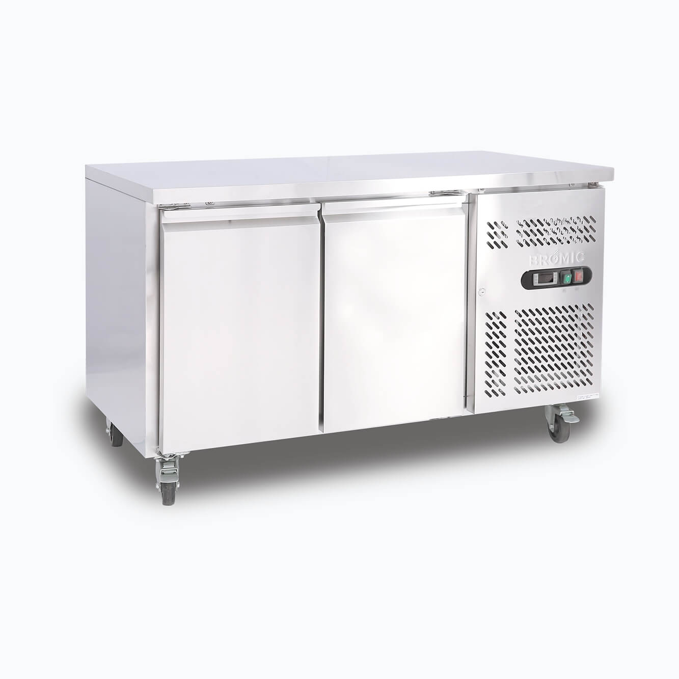 Bromic - Under Bench Fridge - 282L - 2 Doors - Stainless Steel