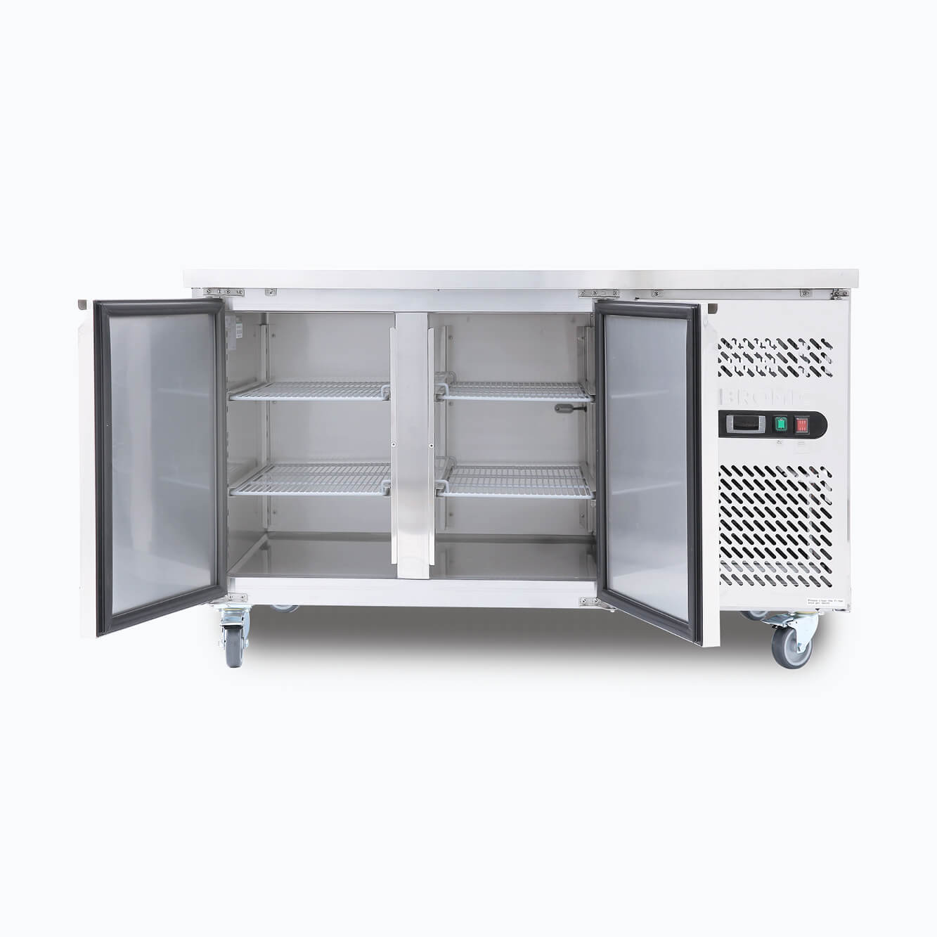 Bromic - Under Bench Fridge - 282L - 2 Doors - Stainless Steel