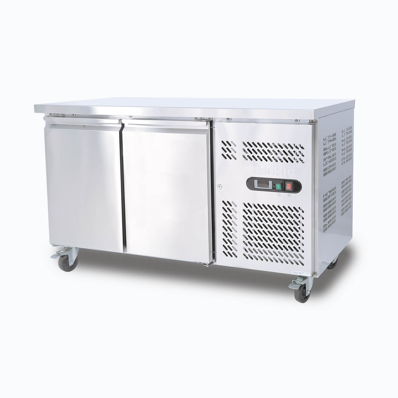 Bromic - Under Bench Fridge - 282L - 2 Doors - Stainless Steel