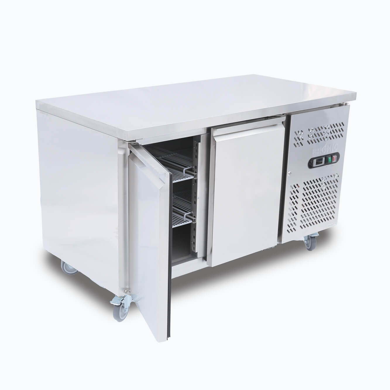 Bromic - Under Bench Fridge - 282L - 2 Doors - Stainless Steel