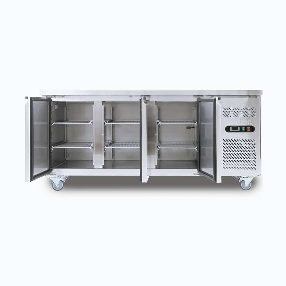 Bromic - Under Bench Fridge - 417L - 3 Doors - Stainless Steel