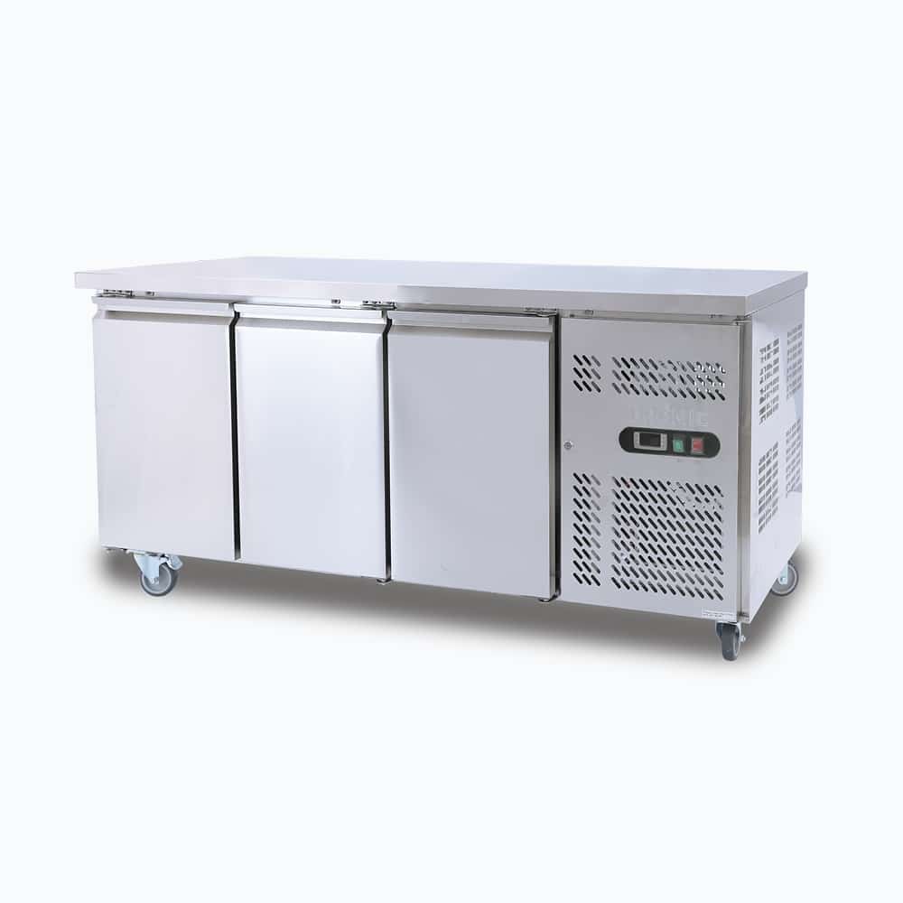 Bromic - Under Bench Fridge - 417L - 3 Doors - Stainless Steel