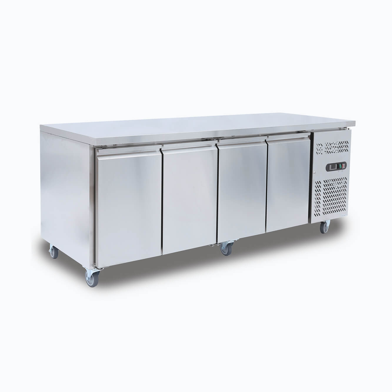 Bromic - Under Bench Fridge - 553L -  4 Doors - Stainless Steel
