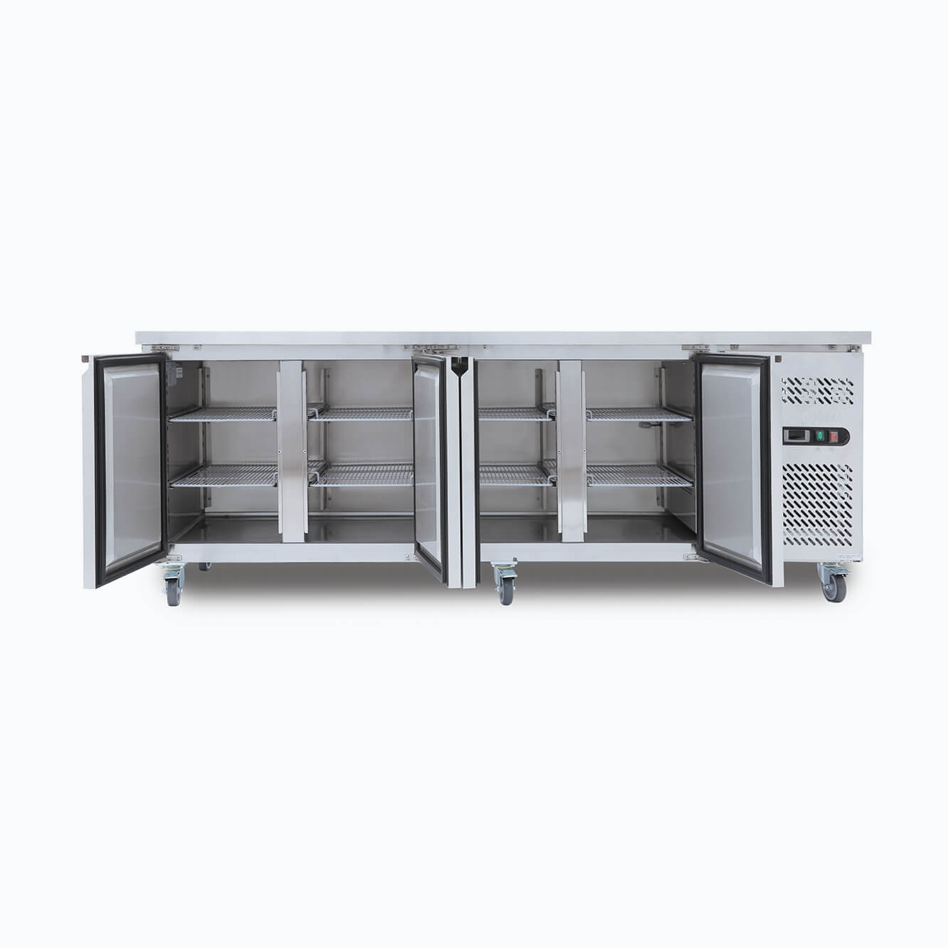 Bromic - Under Bench Fridge - 553L -  4 Doors - Stainless Steel