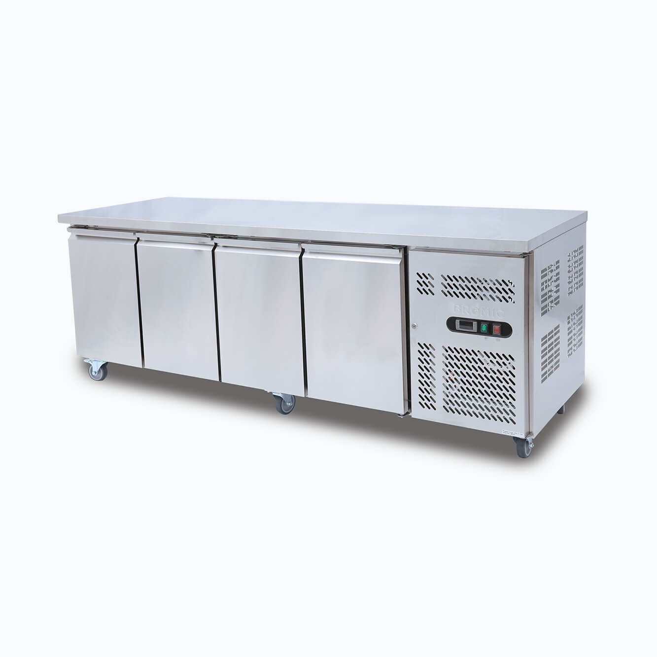 Bromic - Under Bench Fridge - 553L -  4 Doors - Stainless Steel