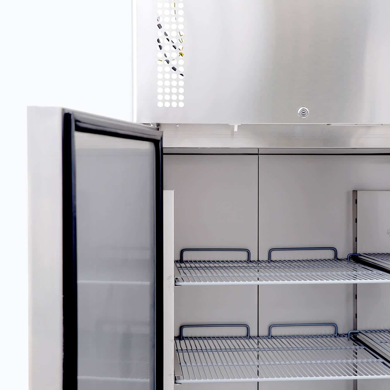 Bromic - Upright Fridge – 1300L – 2 Doors – Stainless Steel