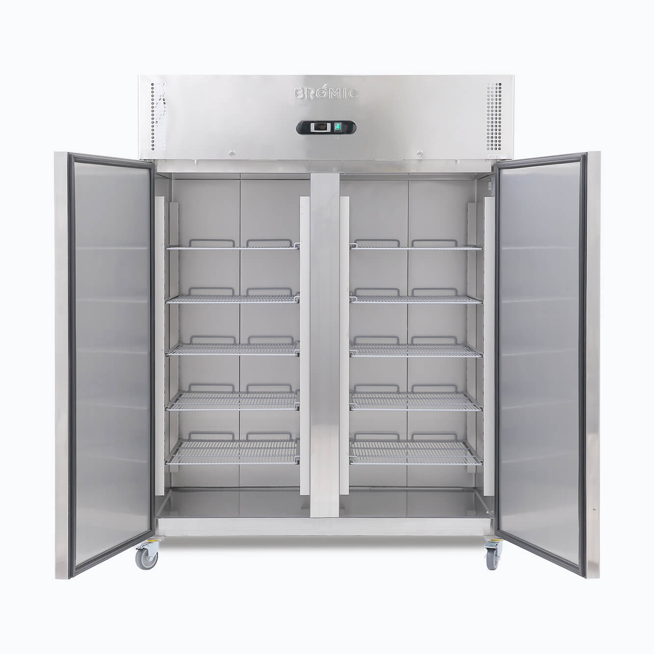 Bromic - Upright Fridge – 1300L – 2 Doors – Stainless Steel