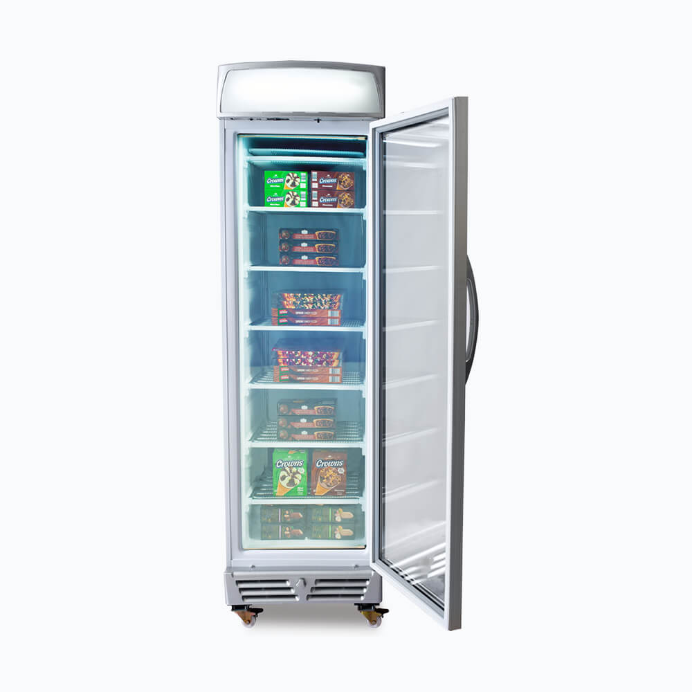 Bromic - Upright Display Freezer - 300L - 1 Door - Flat Glass - Lightbox
