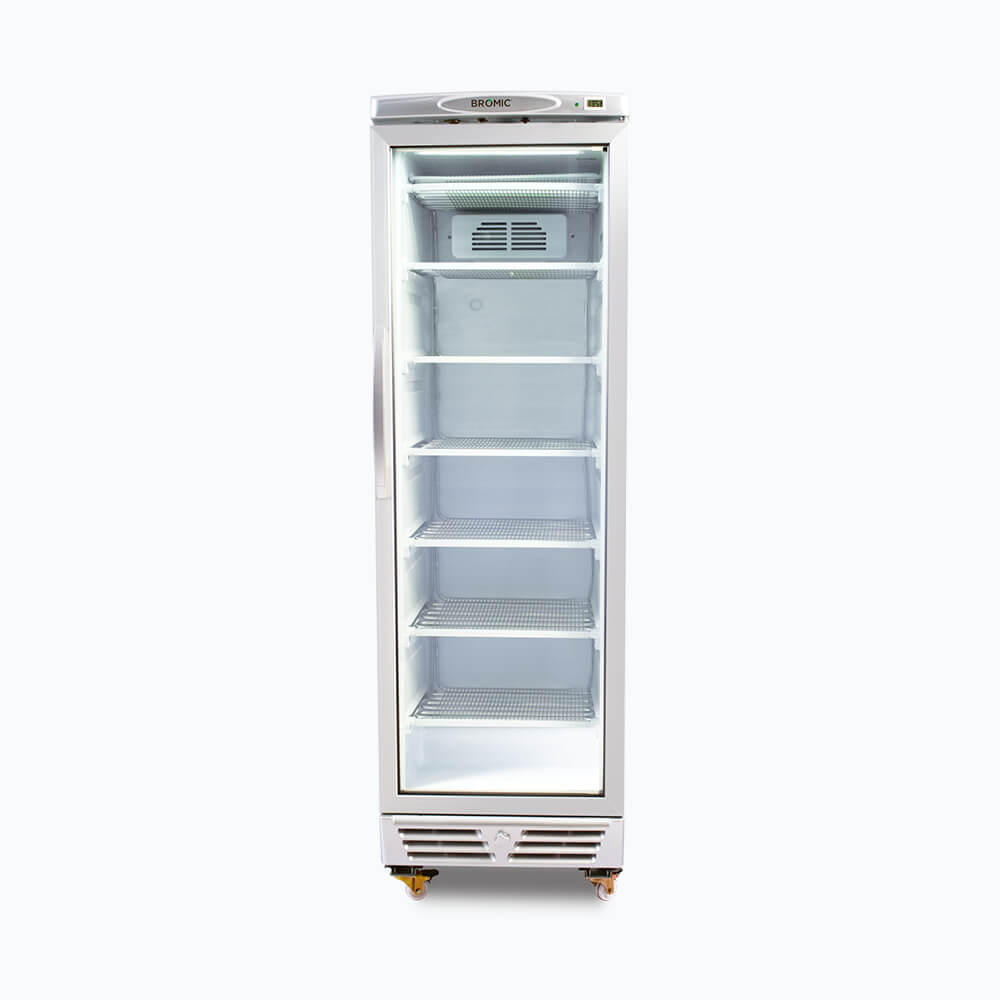 Bromic UF0374S-NR LED Flat Glass Door Freezer 300L