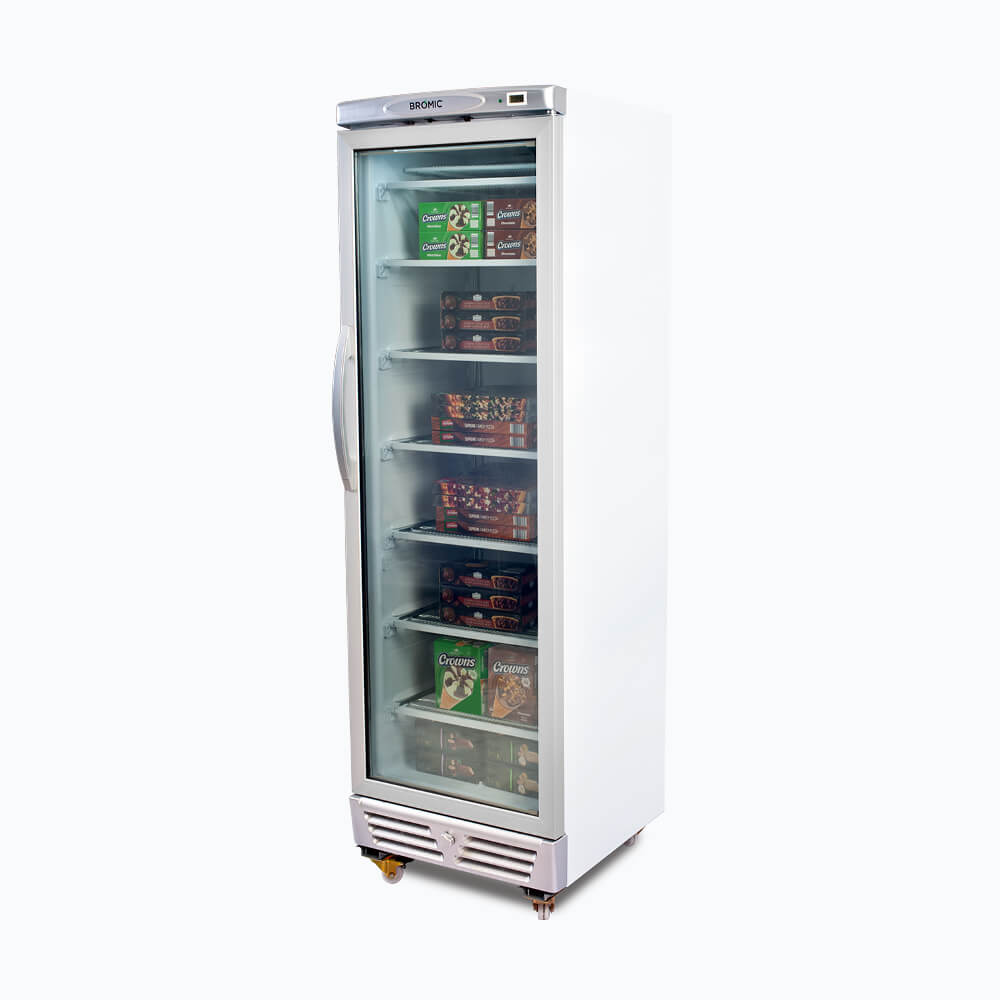 Bromic - Upright Display Freezer - 300L - 1 Door - Flat Glass
