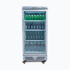 Bromic GM0220 Silver Flat Glass Door LED Display Fridge 215L