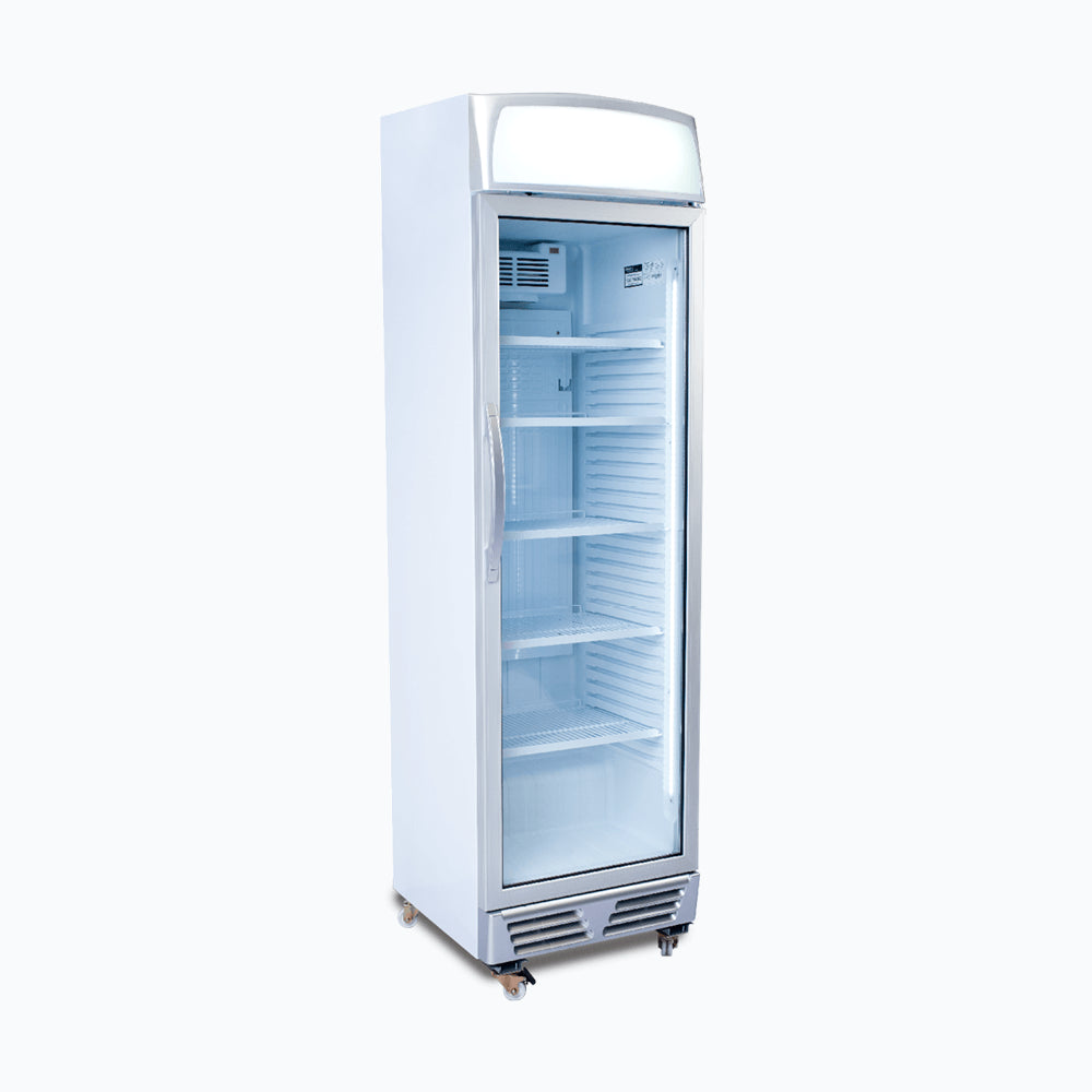 Bromic - Upright Display Fridge - 372L - 1 Door - Flat Glass - Lightbox