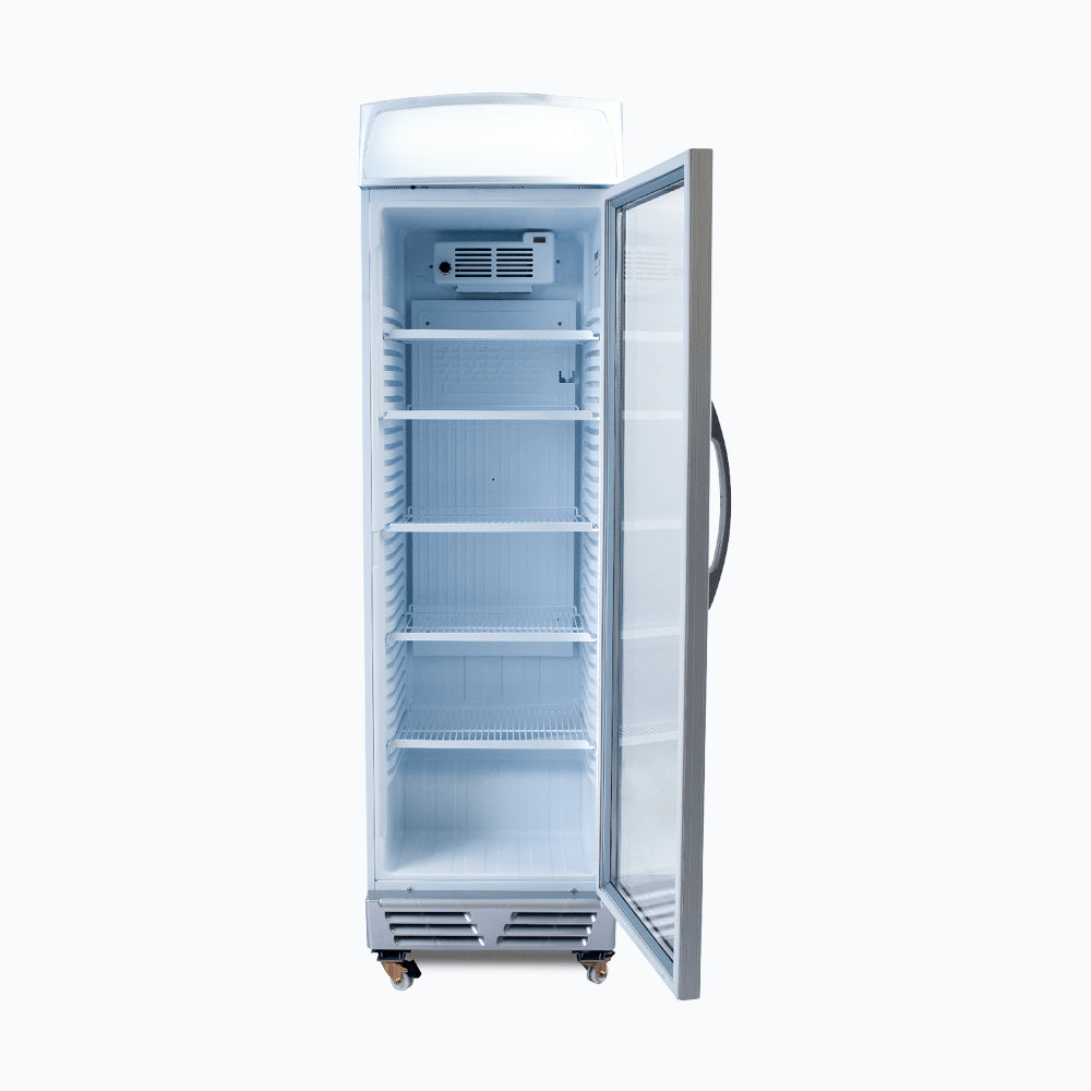 Bromic - Upright Display Fridge - 372L - 1 Door - Flat Glass - Lightbox