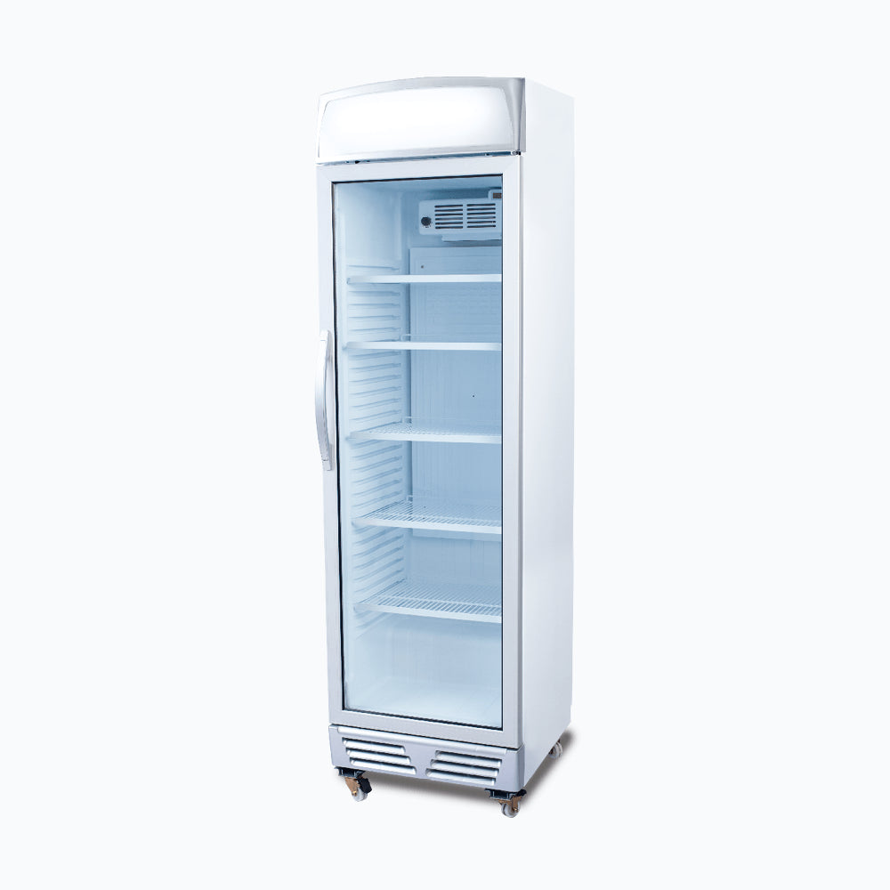 Bromic - Upright Display Fridge - 372L - 1 Door - Flat Glass - Lightbox