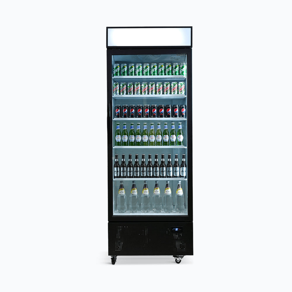Bromic - Upright Display Fridge - 659L - 1 Door - Flat Glass - Lightbox