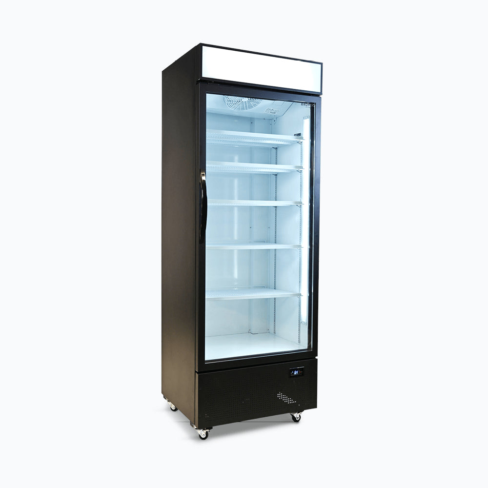Bromic - Upright Display Fridge - 659L - 1 Door - Flat Glass - Lightbox