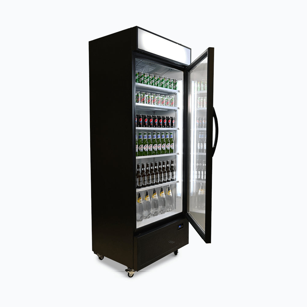 Bromic - Upright Display Fridge - 659L - 1 Door - Flat Glass - Lightbox