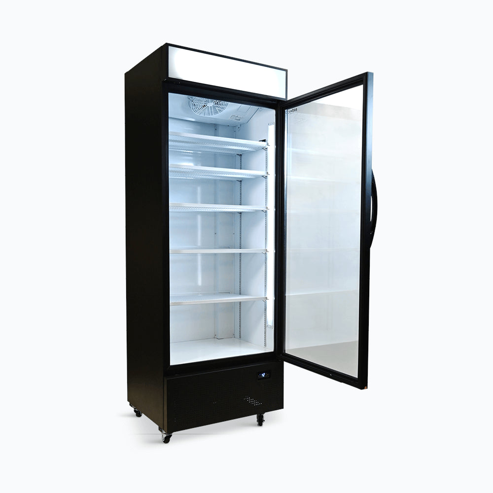 Bromic - Upright Display Fridge - 659L - 1 Door - Flat Glass - Lightbox