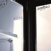 Bromic GM0690LB-NR LED ECO Black Flat Glass Door Chiller with Lightbox 660L