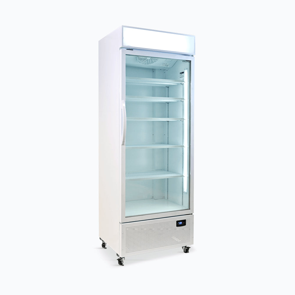 Bromic - Upright Display Fridge - 659L - 1 Door - Flat Glass - Lighbox