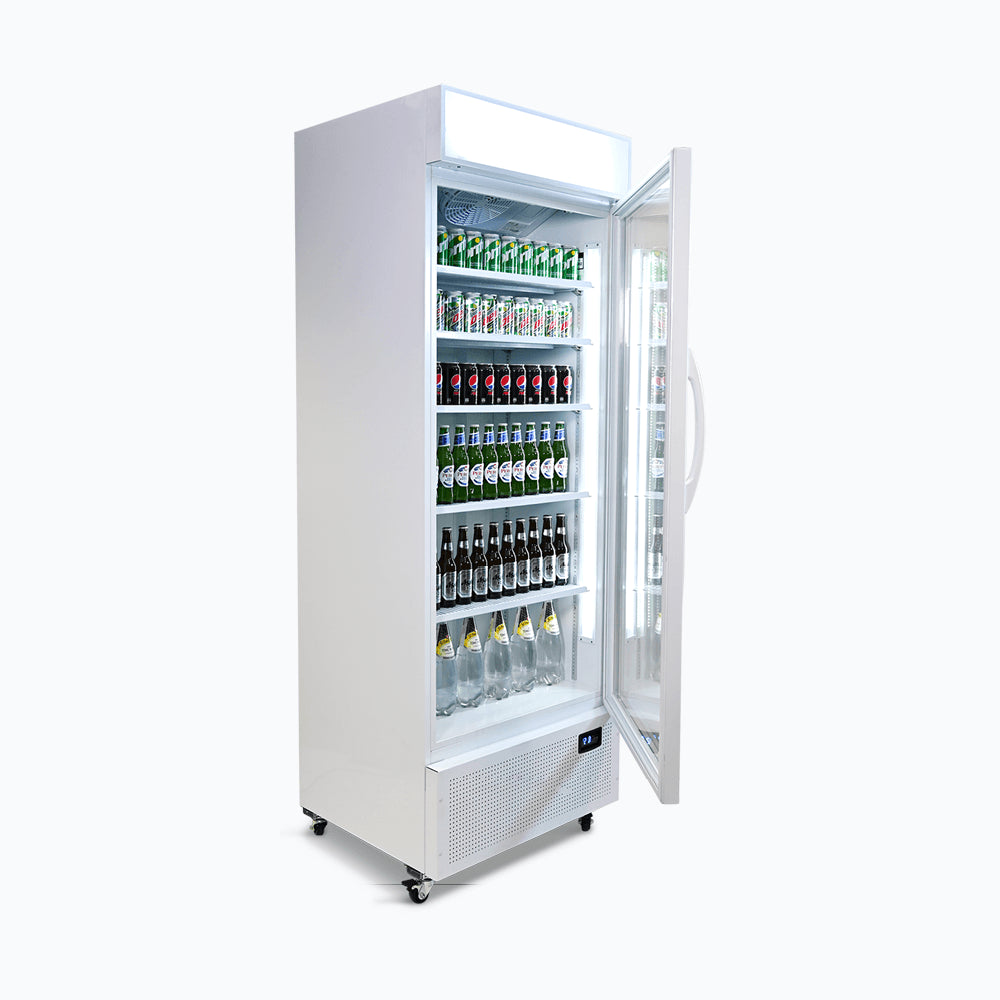 Bromic - Upright Display Fridge - 659L - 1 Door - Flat Glass - Lighbox
