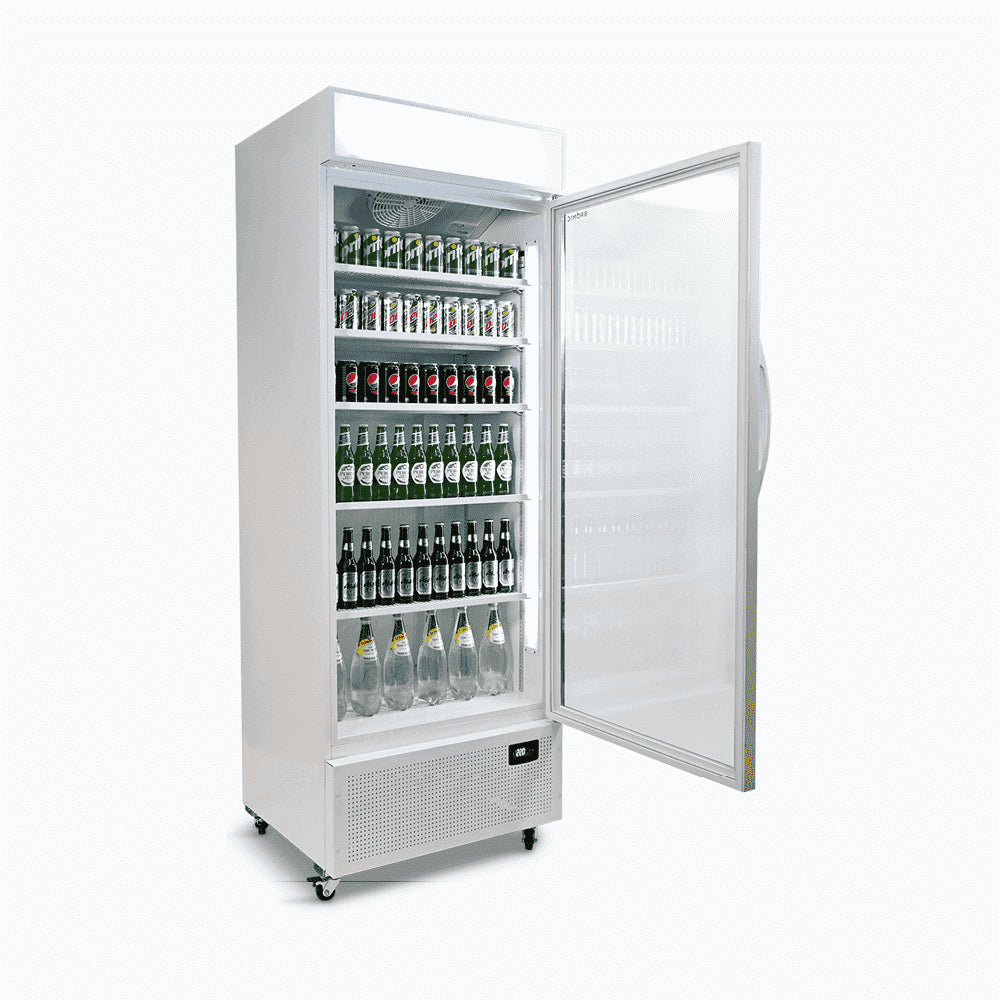 Bromic - Upright Display Fridge - 659L - 1 Door - Flat Glass - Lighbox