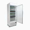 Upright Display Fridge  659L 1 Door  Flat Glass  Lighbox