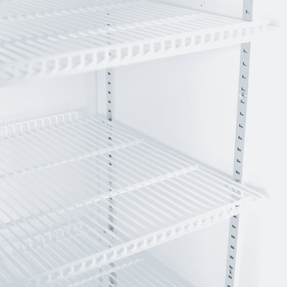 Bromic GM0900LBECO Upright Display Fridge 885L 2 Doors Flat Glass Black