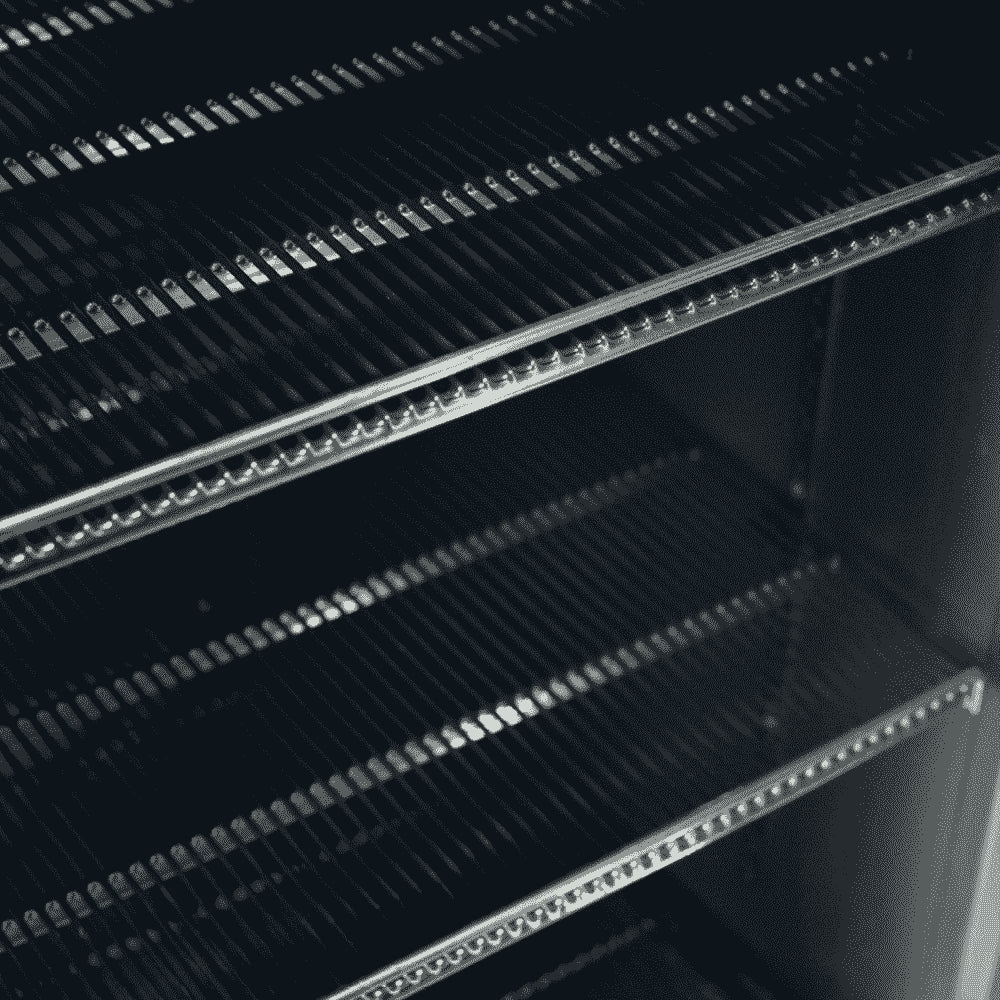 Bromic GM1100B-NR Two Flat Glass Door Upright Display Fridge 1126L