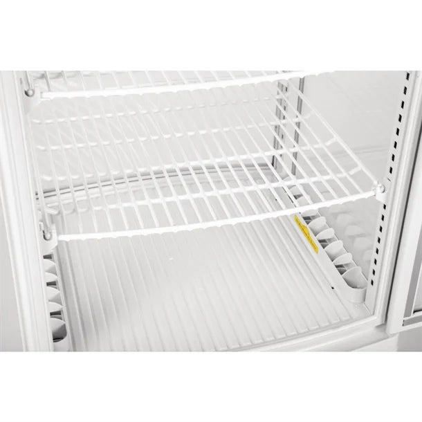 Polar C-Series Energy Efficient Curved Door Display Fridge White 86Ltr - Width: 429mm. 180W