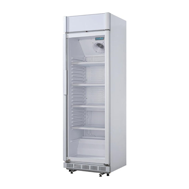 Polar C-Series Upright Display Cooler with Light Box 346Ltr - 180W. R600a. With light box