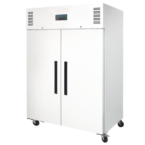 Polar G-Series 2 Door Upright Freezer White 1200Ltr - 700W. Total usable capacity: 770 Ltr. R290